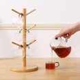 thumbnail image 6 of Coffee Mug Tree, 6 Hooks Mug Holder Tree, Wooden Coffee Cup Holder, Ideal for Mug Stand Kitchen Organizer, Cafe Accessories Decor & Kitchen Organizer Storage Stand, 6 of 7