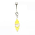 thumbnail image 2 of 14 Jauge Dangler Pastel Coeur Nombril Anneau, 2 of 3