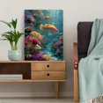 thumbnail image 5 of Vibrant Tropical Coral Reef Fish Canvas Sea Life Home Bedroom Wall Art Print, 5 of 8