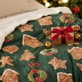 thumbnail image 5 of Christmas Throw Blanket - Soft and Warm Sherpa Christmas 3D Gingerbread Throw Blankets for Couch, Sofa, Bed, Decoration Gift 50"x60", 5 of 8