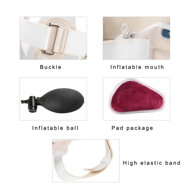 Khall Groin Support Belt,Inguinal Hernia Belt Groin Support Inflatable Hernia Bag for Adult Male Elderly, Groin Support