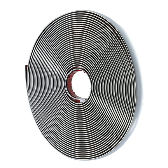 Unique Bargains 32ft Car Truck RV Door Window Bumper Side Body Trim Strip Scratch Proof  Strip 3/4" 20mm Silver Tone