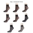 thumbnail image 4 of Summer Women Elastic Lace Flowers Short Fishnet Socks Ankle Short Fishnet Socks Netting Socks, 4 of 9