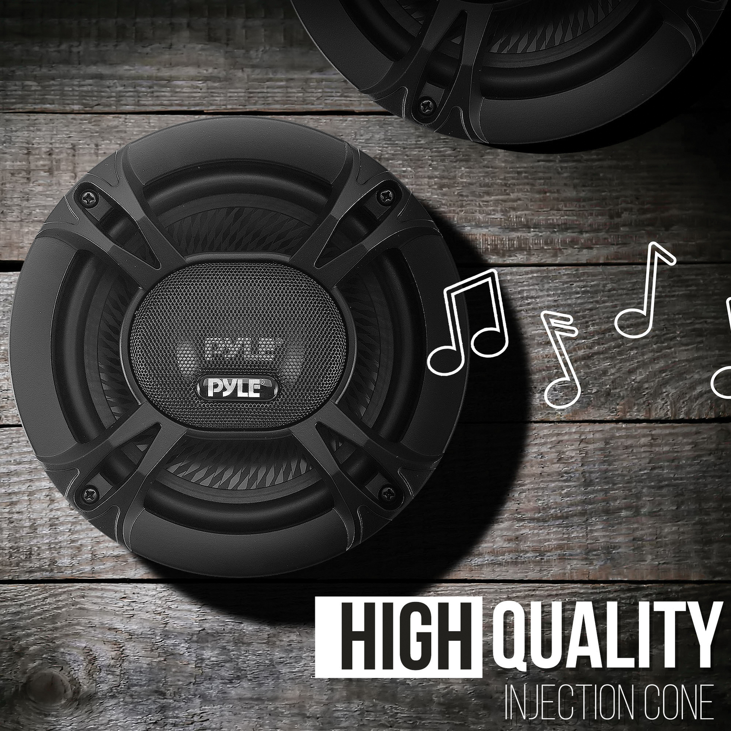 Pyle 2-Way Universal Car Stereo Speakers-120W 3.5 Inch Coaxial Loud Pro Audio Car Speaker (Black) - image 4 of 7