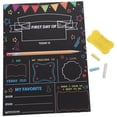 thumbnail image 1 of 1 Set of Interesting School Sign First Day Chalk Board Children Chalkboard Kids Accessory, 1 of 5