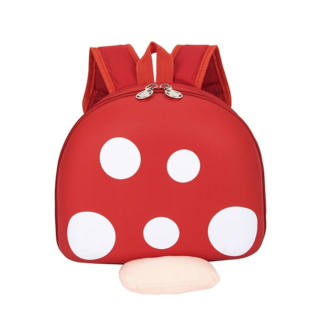 Dvkptbk School Backpack Mushrooms Elementary School Backpack Large Capacity Polyester School Bag Sports Bag