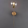 thumbnail image 3 of Guardoinrt Modern Indoor Wall Sconce Lighting Black Iron Glass E14 Base, 3 of 6