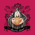thumbnail image 2 of Junior's Snow White and the Seven Dwarfs Evil Queen Pumpkin  Racerback Tank Top Dark Pink Medium, 2 of 4