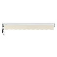 thumbnail image 5 of Awntech 12 Ft Destin Left Motorized Heavy Duty Patio Retractable Awning with Protective Hood (144in x 10.38in x 120in), Linen, 5 of 8