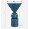 thumbnail image 3 of Uttermost Trig Blue Accent Table, 3 of 4