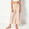 thumbnail image 2 of Girls Sweatpants Joggers Sweat Pants High Waisted Casual Pants with Drawstring 6-12 Months 12-24 Months 2t 3t 4t 5t 6t 7t 8t 9t Children(Beige,13-14 Years), 2 of 8
