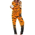 thumbnail image 5 of Brqkzdu 2 Piece Womens Halloween Pajamas Sets Long Sleeve Collar Button Down Pj and Pajama Pants Loose Comfy Nightwear Sets, 5 of 8