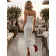 thumbnail image 3 of Vestido De Mujer Midi Casual Stretch Para Diario Y Salida, 3 of 5