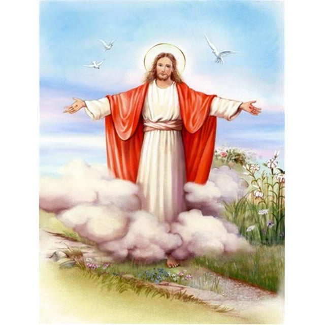 Carolines Treasures APH3420GF Pâques Jésus Est Levé Drapeau Jardin Taille