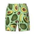 thumbnail image 4 of Lsque Mens Swim Trunks Avocado With Seeds Pattern - Bathing Suit Compression Liner - Beach Swim Shorts Swimwear - (S-3XL) - Stretch Quick Dry -XX-Large, 4 of 9