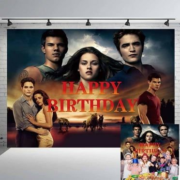 Twilight Backdrop Banner Party Supplies Post Birthday Decorations Background for Photography Taspestry 7x5Ft