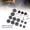 thumbnail image 4 of 23 Pieces Cymbal Replacement Accessories Drum Cymbal Sleeves Cymbal Felts Pads Nuts Washers Base Set Non Slip 2.5cm 4cm 5cm, 4 of 7