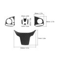 thumbnail image 1 of Steering Wheel Cover, Carbon Fiber Steering Wheel Button Switch Panel Trim Cover Fits For 10th FC / FK  2016-2019, 1 of 8