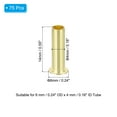 thumbnail image 2 of Brass Compression Insert, 75 Pcs 6mm OD x 4mm ID Tube Insert Tube Support Compression Fitting Assortment Kit for Water Oil Air Pipe, 2 of 6