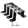 thumbnail image 1 of 4PCS 4x4 Strap Post Ties Black Deck Fence Post U Bracket Fence Post Brackets, 1 of 7