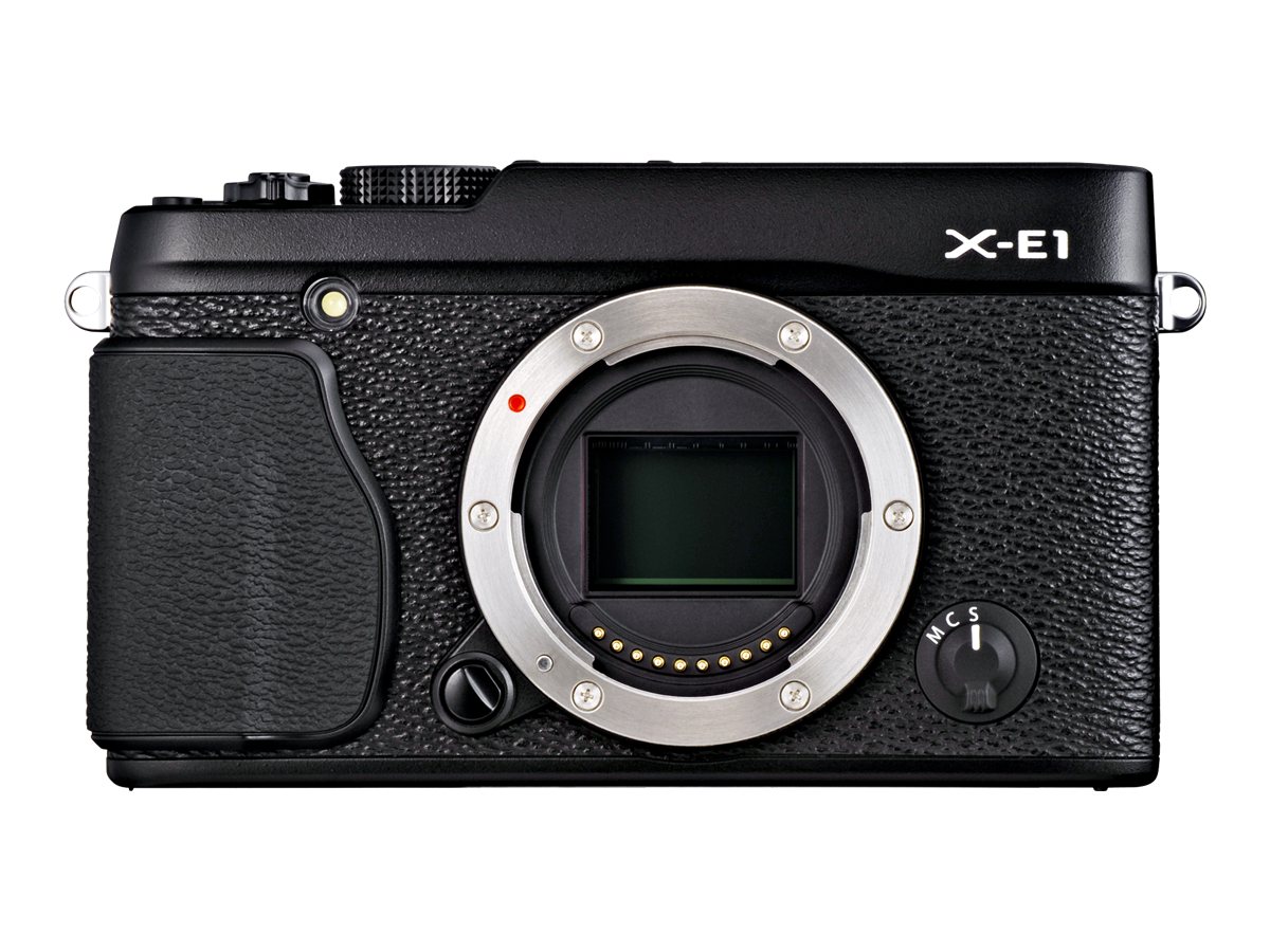 Fujifilm X Series X-E1 - Digital camera - mirrorless - 16.3 MP - APS-C - 1080p - 3x optical zoom 18-55mm OIS lens - black - image 2 of 5