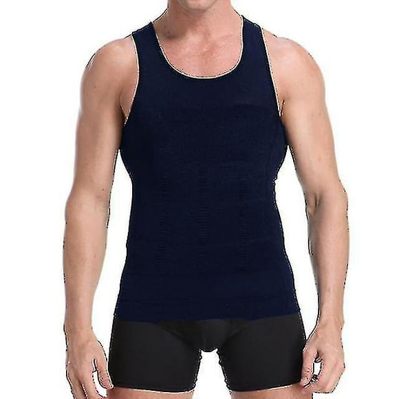 New Men Gynecomastia Compression Shirt Waist Trainer Slimming Underwear Body Shaper Belly Control Slim Undershirt Posture Fitness