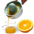 thumbnail image 1 of Neinkie Mini Citrus Juicer,Lemon Squeezer,Citrus Orange Squeezer Manual Hand Juicer Lime Press Anti-Slip Lid Rotation Reamer with Strainer and Container, 1 of 7