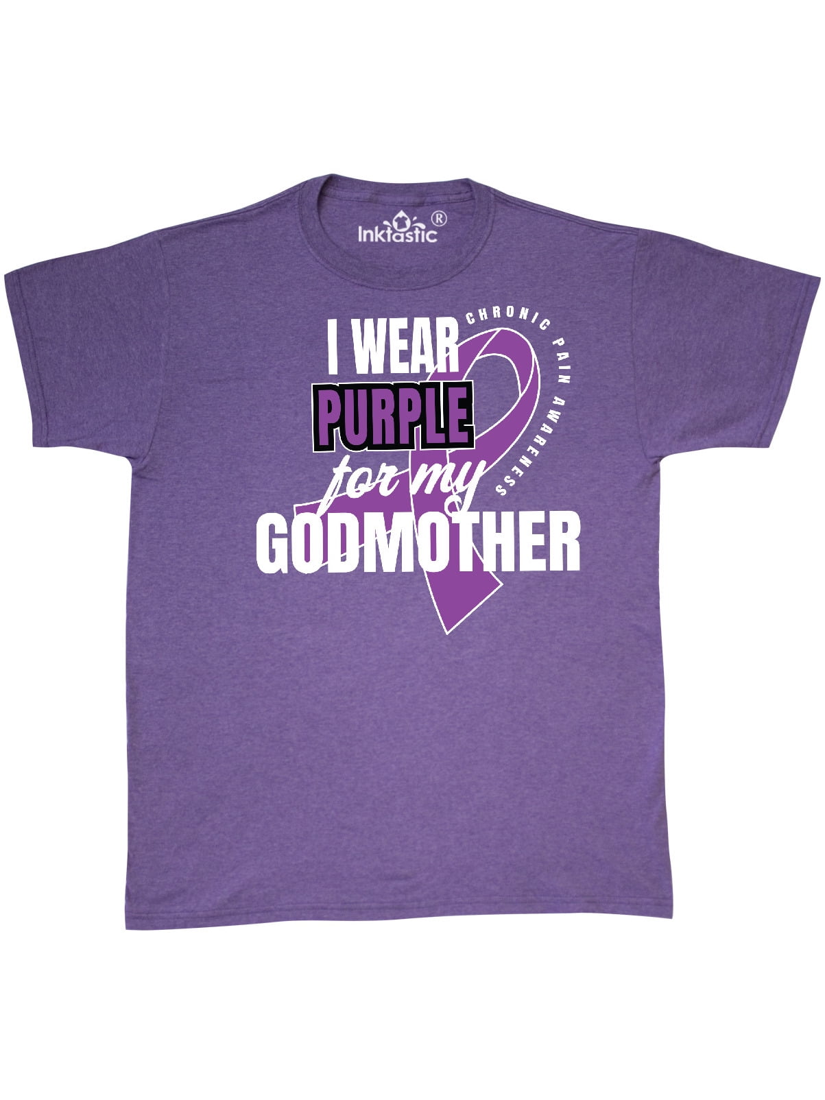 inktastic Chronic Pain I Wear Purple for My Godfather Baby T-Shirt