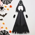 thumbnail image 3 of Disfraces de para mujer, disfraz de negra de fantasía para adultos, disfraz de Carnaval de Halloween para mujer, elegante XL negro Salvador disfraz de monja mujer, 3 of 10