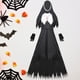 thumbnail image 3 of Disfraz de hechizante clásica para mujer, disfraz de Halloween, disfraz de Halloween para mujeres, niñas, suministros de maquillaje para XL negro Yinane disfraz de monja mujer, 3 of 8