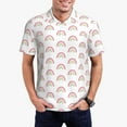 thumbnail image 3 of Balery Rainbow Printed Men’s Short Sleeve Polo Shirt, Midweight Men's Shirt,Golf Polo shirts -4X-Large, 3 of 9