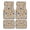 Wildflower Floral, variant on 4-Piece Car Floor Mats Set, White Tiles Crack Crystal Velvet Automotive Front & Rear Floor Liners, Universal Fit for Car, Truck, SUV