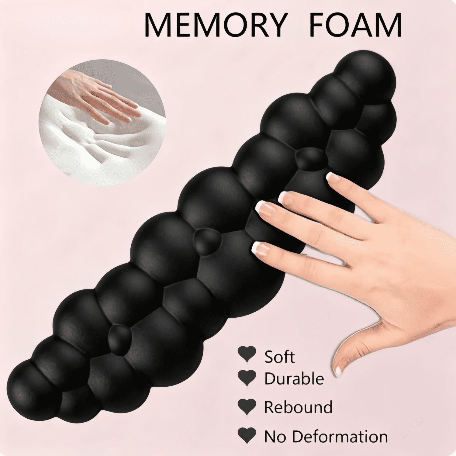 Cloud Wrist Rest,Cloud Mouse Pad With Wrist Rest,Ergonomic Mouse Pad Wrist Rest with Non-Slip Base For Keyboard and Mouse,Pain Relief