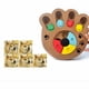 thumbnail image 3 of Juego de estrategia de inteligencia para perros, juguete interactivo de escondite y comida lenta, rompecabezas de madera para perros y gatos (huella de pata), 3 of 5