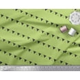thumbnail image 2 of Soimoi Green Silk Fabric Celebration Flags Party Print Fabric by Yard 42 Inch Wide, 2 of 3