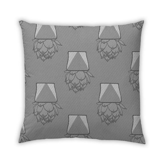Ahgly Company Outdoor Square Contemporary Throw Pillow, 18 inch by 18 inch