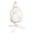 White - White, variant on FKS LIFE Hanging Egg Chair with Stand, All-Weather Wicker Swing Chair with Cushions, 350lbs Capacity Indoor Outdoor Hammock Chair for Bedroom Balcony Garden