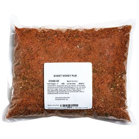 Big Poppa’s Sweet Money BBQ Rub - Award Winning Pork BBQ Rub - Gluten-Free Spice Mix - Dry Rubs for Smoking and Grilling with Granulated Honey (5Lb Bag) ATL1