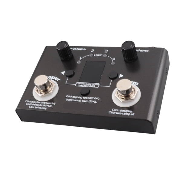 Efecto De Bucle, Pedal De Looper De Tambor 11 Minutos Tiempo De Grabación Personalizado Alta Resistencia Sensible Sintonización Precisa 4 Ubicaciones De Almacenamiento Para