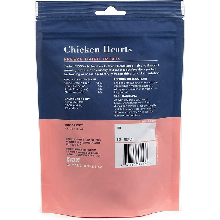 Side By Side Small Batch Freeze Dried Chicken Hearts Warming Recipe Dog Treats Side By Side Small Batch Freeze Dried Chicken Hearts Warming Recipe Dog Treats