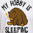 thumbnail image 3 of CafePress - My Hobby Is Sleeping Chill Grizzly Bear T Shirt - Fitted T-Shirt, Vintage Fit Soft Cotton Tee, 3 of 4