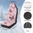 thumbnail image 7 of Uorisanigo Car Seat Covers, Plush Fluffy Pink Butterfly Front Seat Covers, Not Airbag Compatible, Washable 2 Pcs Seats Cover Fits for Most Cars, Trucks, SUVs, Vans, 7 of 7