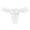 White, variant on Women's Pearl T Back Embroidery Lace Thongs with Pearls Thong Panty Underwear(Pink,XL)