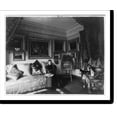 thumbnail image 2 of Historic Framed Print, Brazilian Legation - Mendonca residence - Mme. Medonca seated in her boudoir, 17-7/8" x 21-7/8", 2 of 9
