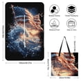 thumbnail image 2 of American Flag Ocean Wave Power Surge Picnic Blanket Waterproof Outdoor Beach Blanket Hand-held Pad Suitable for Travel, Camping, Beach, Family Gatherings, 2 of 8