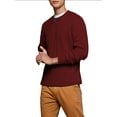 thumbnail image 4 of Weardear Mens Drop-Needle V Neck Sweater Wide-Striped Pullover Tops, 4 of 4