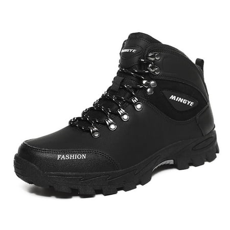 

Men‘s Lace-up Anti-Slip Soft Sole PU Boots For Outdoor Camping Mountaineering Hiking