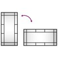thumbnail image 5 of vidaXL Wall Mirror Black 30x60 cm Rectangle Iron, 5 of 5