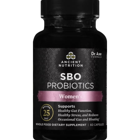 Women's SBO Probiotics, 25 Billion CFU, 60 Capsules, Dr. Axe / Ancient Nutrition