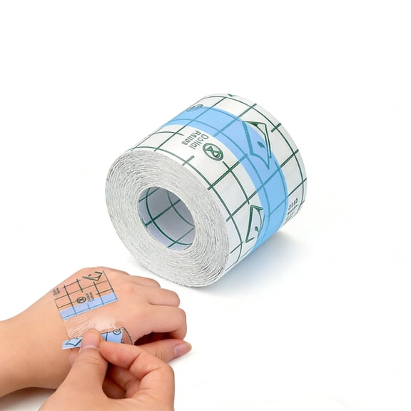 Transparent Stretch Adhesive Bandage, 2in x 16.4ft Waterproof Clear Protective Adhesive Bandages Dressing Tape for Swimming and Shower